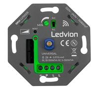 Ledvion - Regulador LED Inteligente WiFi 5-250 Watt, Universal, LED, Empotrado, Corte de Fase Descendente