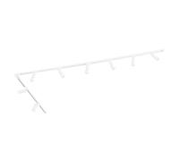 Ledvion - Sistema de rieles iluminacion, 3m, Carril Monofasico, 4,9W, Blanco, RGB, 8x Foco de techo Orientable GU10, Lampara techo, plafon led techo cocina, luces led, focos led interior techo