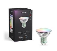 Ledvion - Spot LED GU10 Smart RGB+CCT, 5W, 345 Lúmenes, Regulable, Luz Wifi, Alexa & Google Home