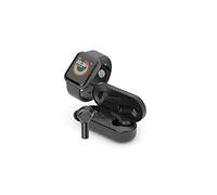 Ledwood - Auriculares Bluetooth inalámbricos + reloj inteligente Urban - Auriculares táctiles - Soporte de voz - Aplicación incluida - Reloj IPX65 - Compatible con iOS/Android (Negro)
