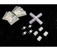 LEDZEIT - Profi Serie - Conector X, PVC transparente. Solo para la 13mm manguera de luz LED indicada en esta página, no compatible con neón flexible y tira LED