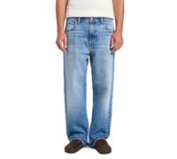 Lee Asher - Vaqueros para Hombre, Corte Recto Holgado, Pierna Recta, Azul Noche, 33W x 32L