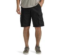 Lee - Bermudas Dungarees Wyoming para hombre, con cinturón y bolsillos - Negro - 48 cm