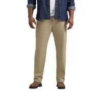 Lee Big & Tall Extreme Motion Pantalón recto liso para hombre, Guijarro, 38W x 36L