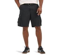 Lee Big & Tall Wyoming Pantalones Cortos Cargo con cinturón para Hombre, Negro -, 54 cm