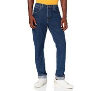 Lee Brooklyn Straight Vaqueros Para Hombre, Dark Stonewash, 31W / 34L
