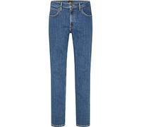 Lee Brooklyn Straight Vaqueros Para Hombre, Mid Stonewash, 38W / 34L