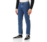 Lee Brooklyn Straight Vaqueros Para Hombre, Mid Stonewash Blue, 30W / 32L