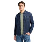 Lee Button Down Camiseta, Mid Stone 2, M Hombres