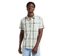 Lee Button Down SS Camiseta, Concrete Sage, M Hombres