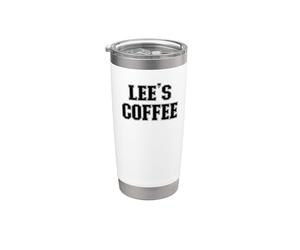 Lee Café Lee Nombre Personalizado Vaso térmico de acero inoxidable de doble pared
