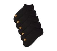 Lee Calcetines tobilleros unisex, calcetines de algodón de diseñador para hombre y mujer en negro| Forros de tiro bajo con la marca Designer en mezcla de algodón Multipack de 6