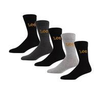 Lee Calcetines unisex Smart Crew en negro | Hombre y mujer pantorrilla baja de diseñador calcetín de vestir casual equipo | Algodón ultra suave y transpirable rico