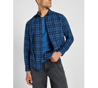 Lee Button Down Camiseta, Azul (Blue), M para Hombre