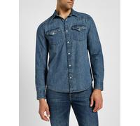 Lee Camisa de hombre manga larga. Azul S