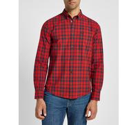 Lee Camisa de hombre manga larga. Rojo M