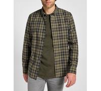 Lee Button Down Camiseta, Verde (Green), L para Hombre