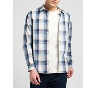Lee Camisa de manga larga de hombre con logotipo. Azul 3/M