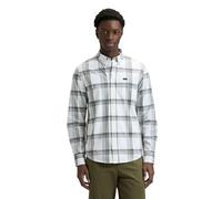 Lee Button Down T-Shirt, Plaid Azul Marino Lichen, XL Hombres