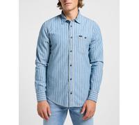 Lee Camisa manga larga de hombre. Azul S - Largo 381
