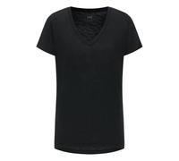 Lee Camiseta de Cuello en V, Negro, XS Mujeres