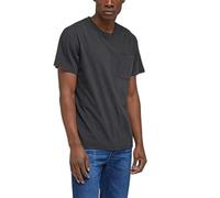 Lee Té de Bolsillo Relajado Camiseta, Negro Lavado, M para Hombre