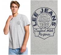 Lee Camiseta de Manga Corta para Hombre, Grey Mele, XL
