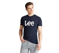 LEE - Camiseta Hombre - Corte Regular - Wobbly Logo Tee - Navy Drop