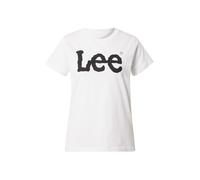 Lee Logo tee Camiseta, Blanco, X-Small para Mujer