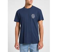 Lee Camiseta manga corta de hombre. Azul L - Largo 424
