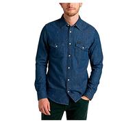Lee Jeans Camisa Western Regular para Hombre Mid Stone M