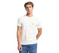 Lee Camiseta para Hombre Medium Logo tee, Crudo, XL