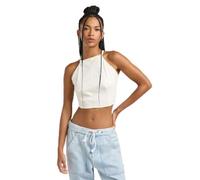 Lee Camiseta sin Espalda para Mujer, Hueso de Arenque Crudo, S