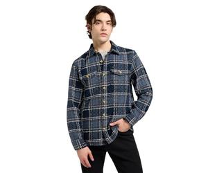 Lee Camiseta Texturizada 2PKT, Mood Indigo Grey Plaid, S