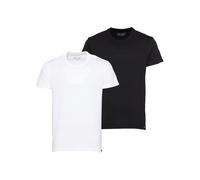 Lee Hombre Twin Pack Crew Camisetas, Blanco, XL