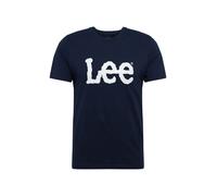 Lee Camiseta 'WOBBLY LOGO TEE' navy / blanco S navy / blanco