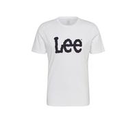 Lee Hombre Wobbly Logo Tee Camiseta, Blanco, XL