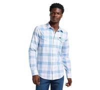 Lee Clean Western Shirt Camiseta, Stream Bright White, XL Hombres