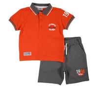 Lee Cooper, Conjunto de 2 piezas, Camiseta + Pantalones cortos, Bebés, (3 a 24 meses), Unisex, Niño, Niña, Lindo, Cálido, Sweat, Camiseta, Shirt, Bermuda, Short, GLC1055B 2PAC BABY S2-12M