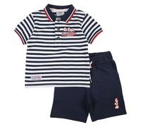 Lee Cooper, Conjunto de 2 piezas, Camiseta + Pantalones cortos, Niños, (2 a 12 años), Unisex, Niño, Niña, Suave, Lindo, Cálido, Camiseta, Sweat, Shirt, Bermuda, Short, Pant, GLC1056B 2PAC S3-4A