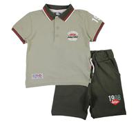 Lee Cooper, Conjunto de 2 piezas, Camiseta + Pantalones cortos, Niños, (2 a 12 años), Unisex, Niño, Niña, Suave, Lindo, Cálido, Camiseta, Sweat, Shirt, Bermuda, Short, Pant, GLC1055B 2PAC S3-8A