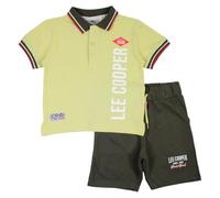 Lee Cooper, Conjunto de 2 piezas, Camiseta + Pantalones cortos, Niños, (2 a 12 años), Unisex, Niño, Niña, Suave, Lindo, Cálido, Camiseta, Sweat, Shirt, Bermuda, Short, Pant, GLC1050B 2PAC S2-8A