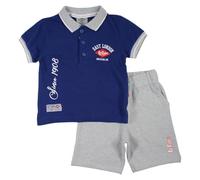Lee Cooper, Conjunto de 2 piezas, Camiseta + Pantalones cortos, Niños, (2 a 12 años), Unisex, Niño, Niña, Suave, Lindo, Cálido, Camiseta, Sweat, Shirt, Bermuda, Short, Pant, GLC1054B 2PAC S1-4A