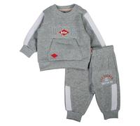Lee Cooper, Conjunto de 2 piezas, Suéter + Joggers, Bebés, (0 a 24 meses), Unisex, Niño, Niña, Suave, Lindo, Cálido, Sudadera + Pantalón, Modelo GLC2540 JOG BB S2-12M, GRIS