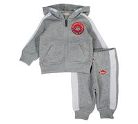 Lee Cooper, Conjunto de 2 piezas, Suéter + Joggers, Bebés, (0 a 24 meses), Unisex, Niño, Niña, Suave, Lindo, Cálido, Sudadera + Pantalón, Modelo GLC2544 JOG BB S2-3M, GRIS