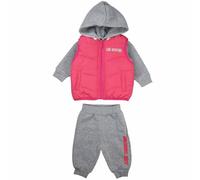 Lee Cooper Conjunto de bebé niña Overalls, Gris, 6 Mes Unisex Baby