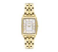 Lee Cooper Reloj de mujer, pantalla analógica y correa de metal - LC07940.130, dorado, plateado, plata, pulsera