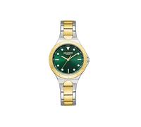 LEE COOPER LC07999.270 Reloj de movimiento para mujer con pantalla analógica de metal Verde, Verde, Pulsera, Verde, Pulsera Verde, Pulsera, Verde, pulsera
