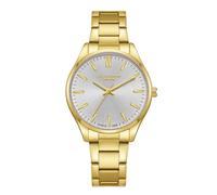 Lee Cooper LC08011.130 - Reloj de Movimiento para Mujer, Pantalla analógica y Correa de Metal, Color Plateado, Plateado, Pulsera