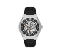 Lee Cooper LC08050.351 - Reloj para hombre, pantalla automática, correa de piel, color negro, negro, Negro , correa